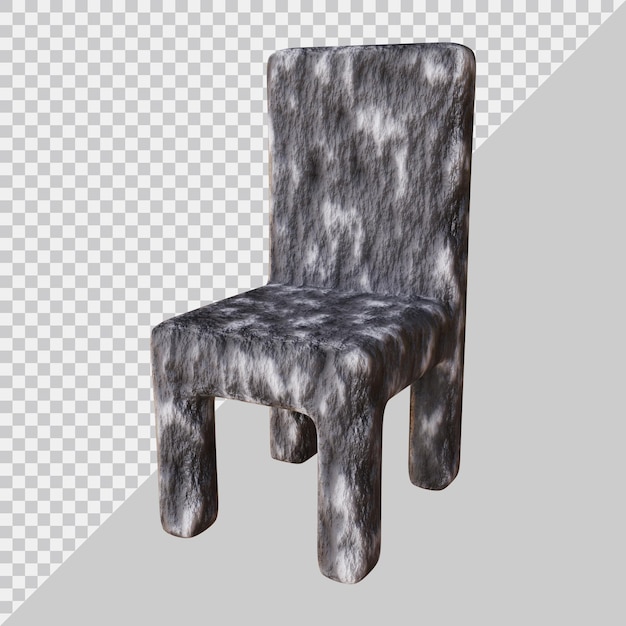 Concepto interior de diseño de silla en renderizado 3d