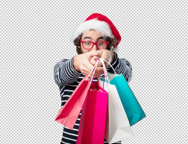 concepto de navidad joven