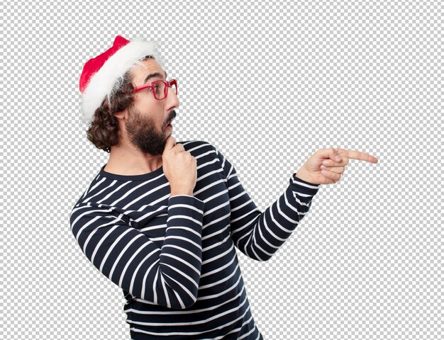 concepto de navidad joven