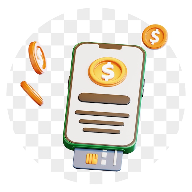 Concepto de pago móvil y billetera digital