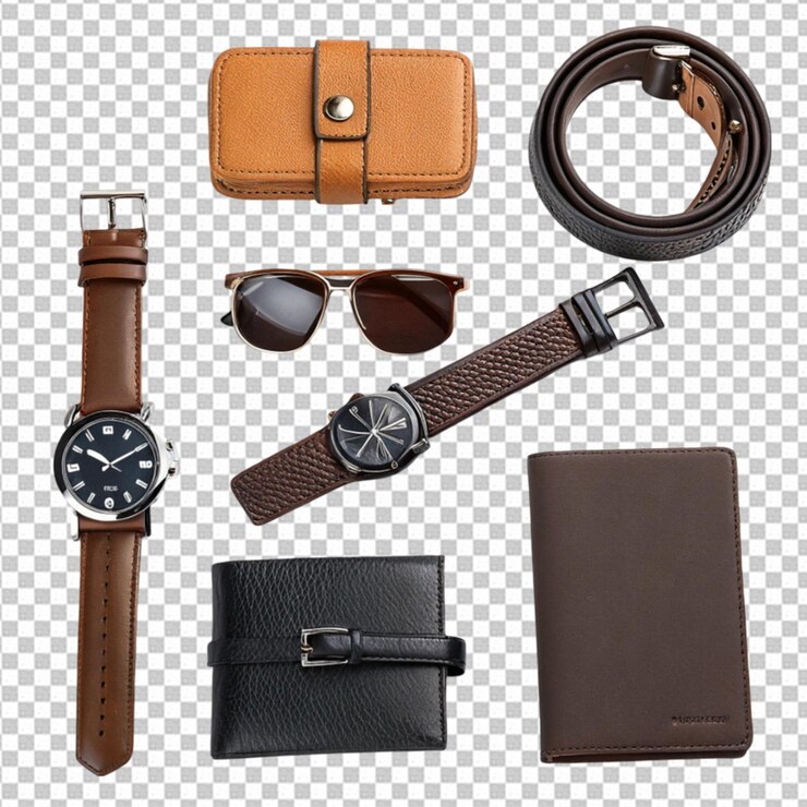 PSD concepto de un regalo para el día del padre o accesorios para el hombre