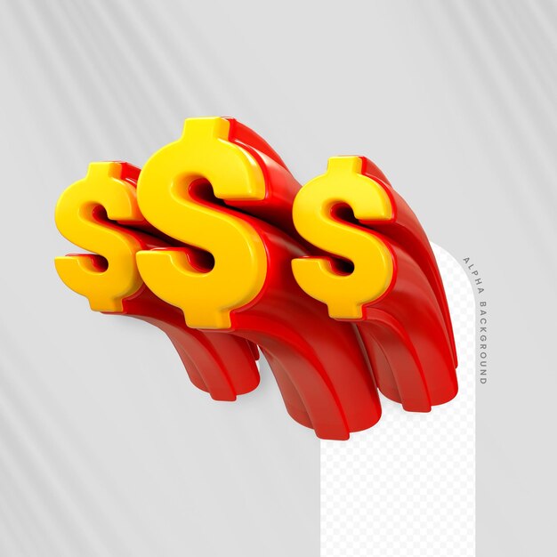Concepto de señal de representación 3D
