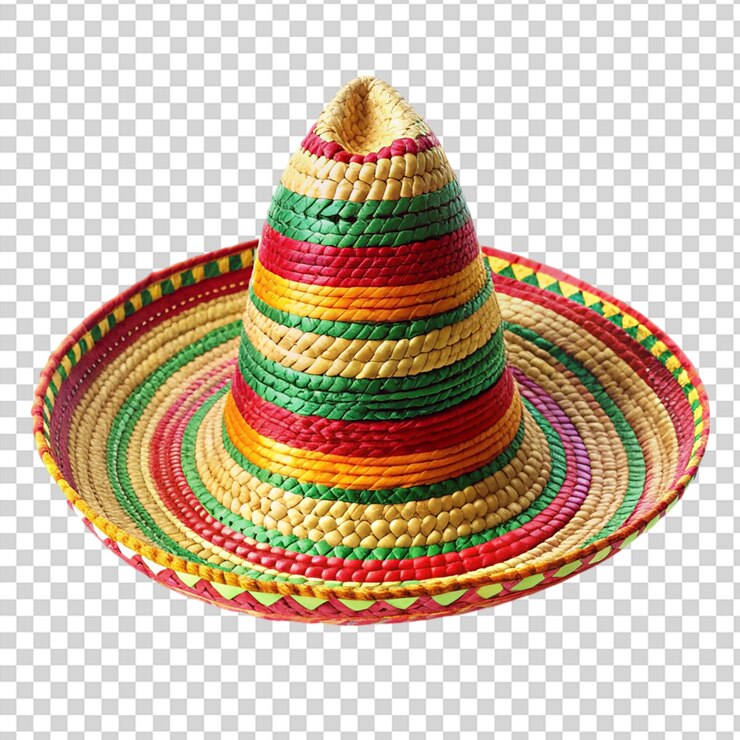 PSD concepto de sombrero cinco de mayo aislado sobre un fondo transparente