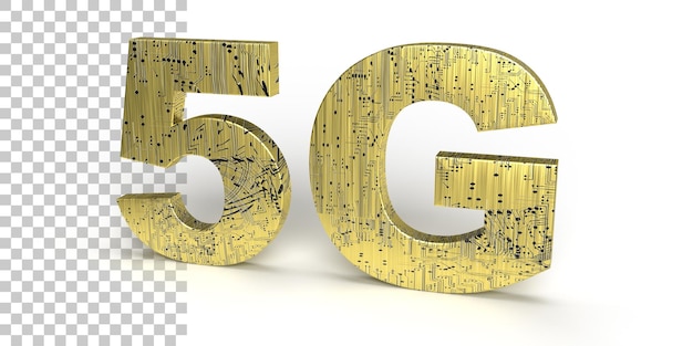 Concepto de tecnología de telecomunicaciones de Internet Concepto de conexión de datos de alta velocidad Representación 3D 5G