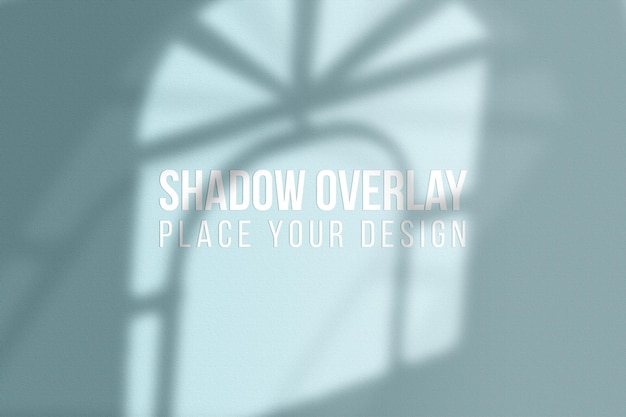 PSD concepto transparente de efecto de superposición de sombras de ventana