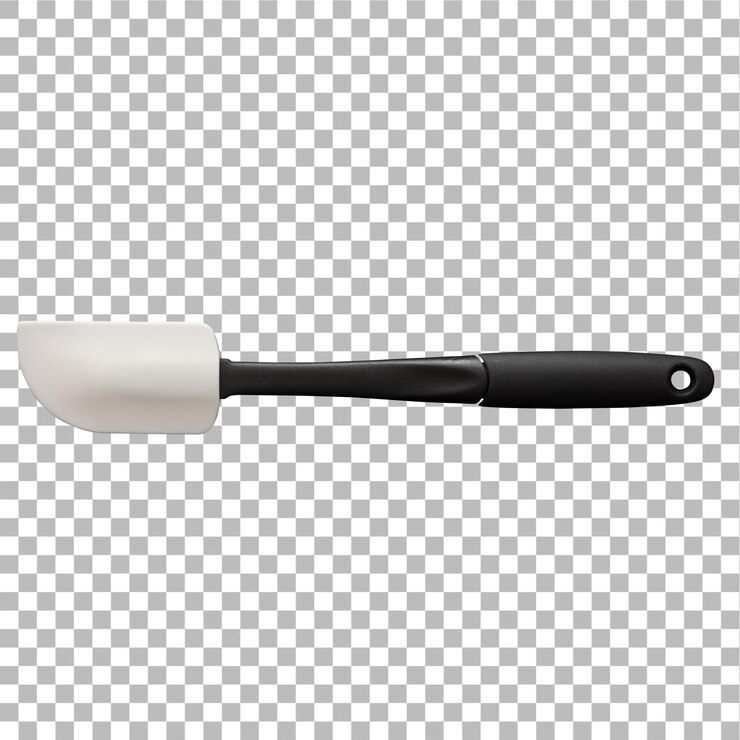PSD un concepto único de espátula simple aislada en un fondo plano muy adecuado para su uso en la mayoría de los proyectos de cocina