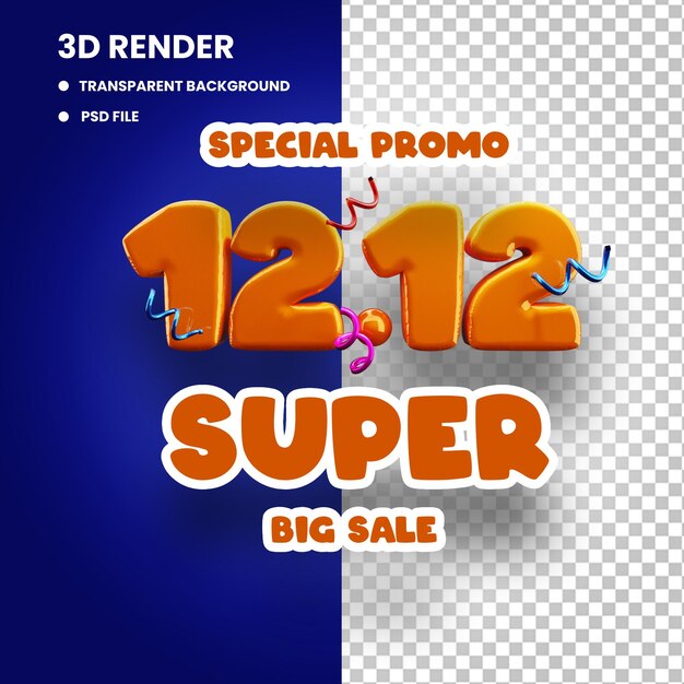 PSD concepto de ventas 1212 renderizado 3d