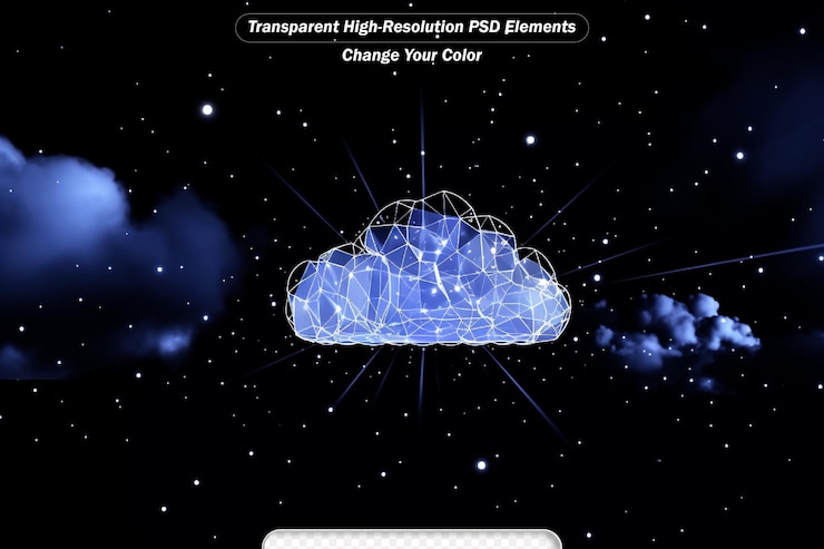 PSD los conceptos de tecnología de almacenamiento transfieren datos a plataformas de computación en la nube