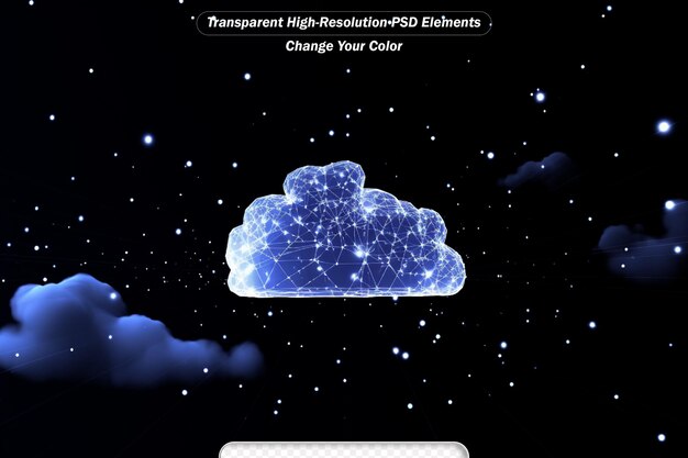 PSD los conceptos de tecnología de almacenamiento transfieren datos a plataformas de computación en la nube