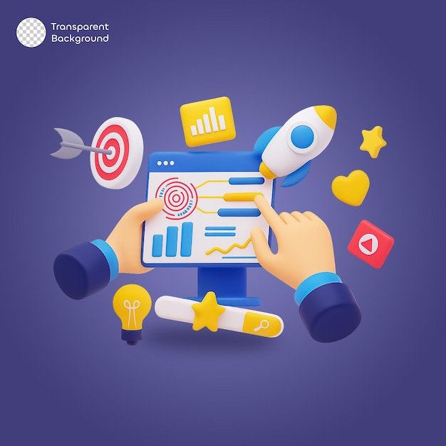 Concetto di marketing digitale e strategia aziendale