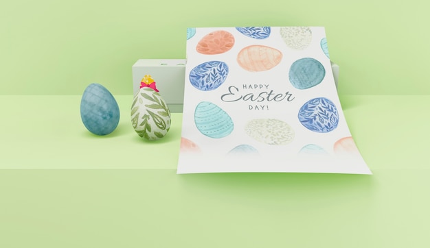 Concetto di Pasqua mock-up