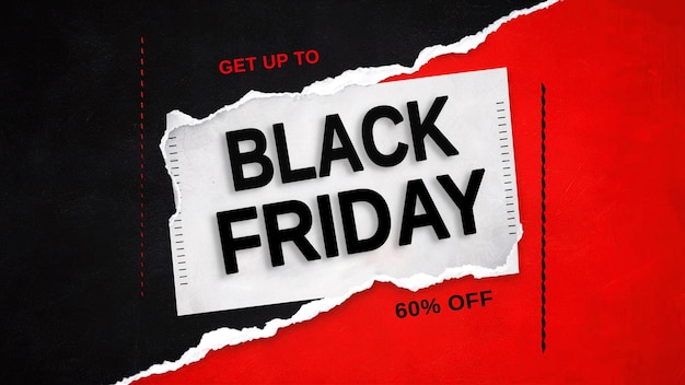 Concetto esclusivo di vendita del Black Friday