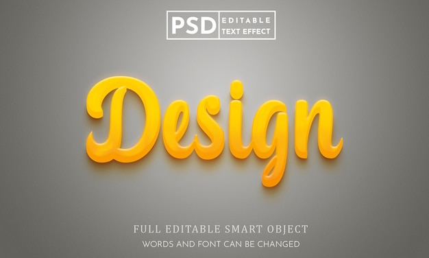 Concevoir Un Modèle Premium Psd D'effet De Style De Texte 3d