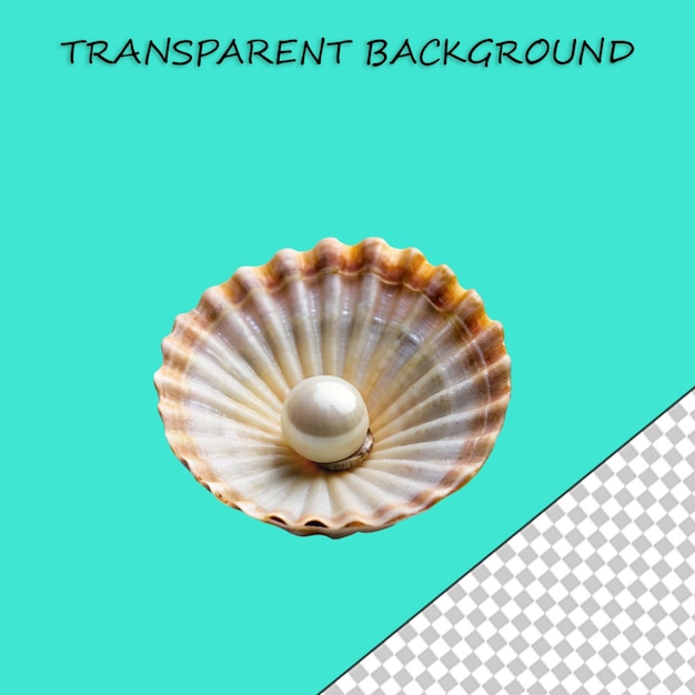 PSD concha de mar aislada sobre un fondo transparente o blanco png