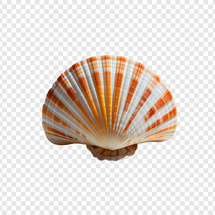 PSD conchiglie di mare su uno sfondo trasparente