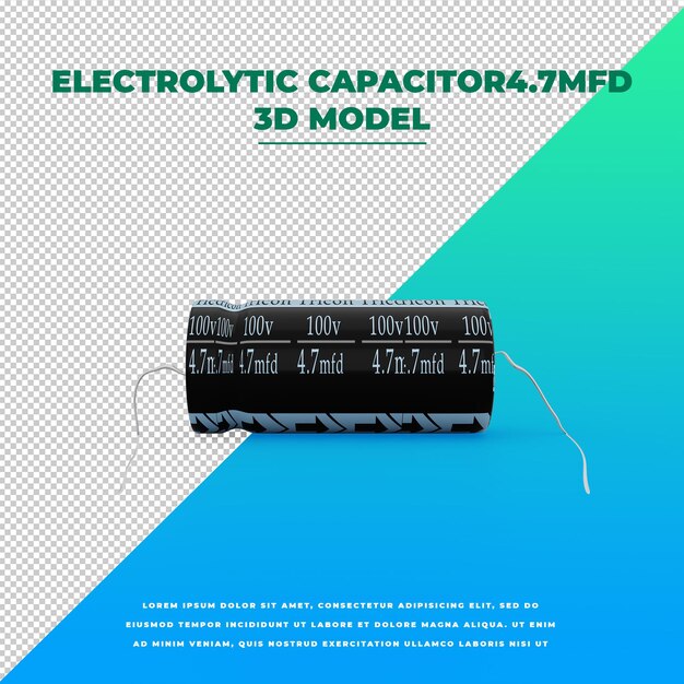 Condensador electrolítico 47 mfd