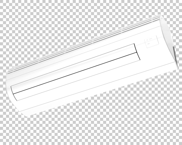 PSD condicionador de ar isolado na ilustração de renderização 3d de fundo transparente