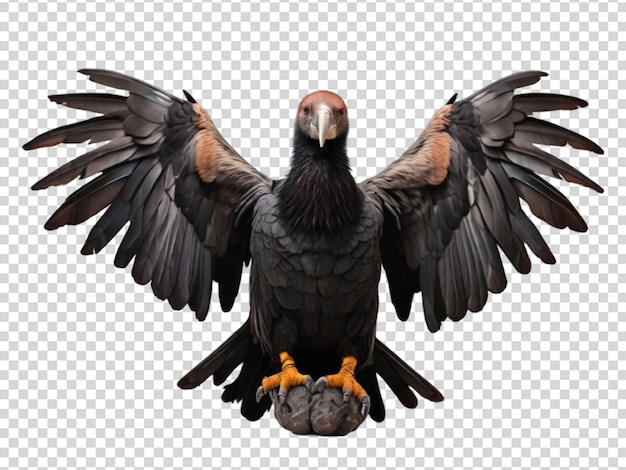 PSD condor sur un fond transparent