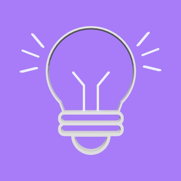 cone de lampada vetor png 3D