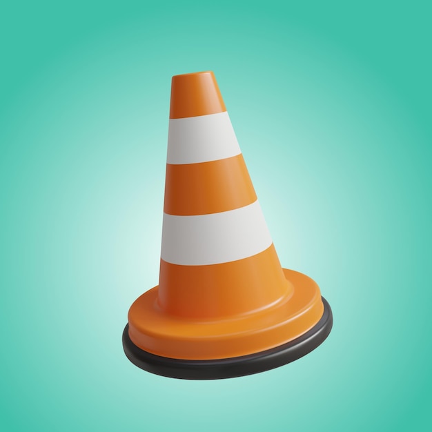Cône de signalisation 3D