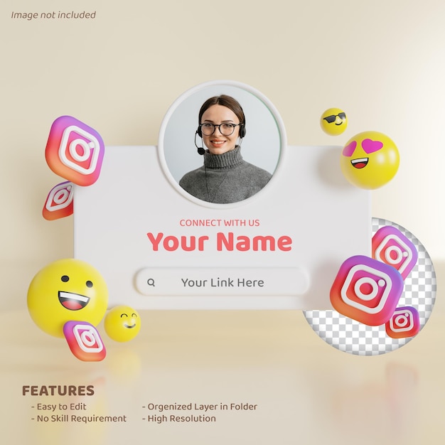 Conectarse con nosotros en las redes sociales instagram