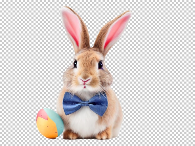 PSD el conejo de pascua psd con pajarito png en un fondo transparente