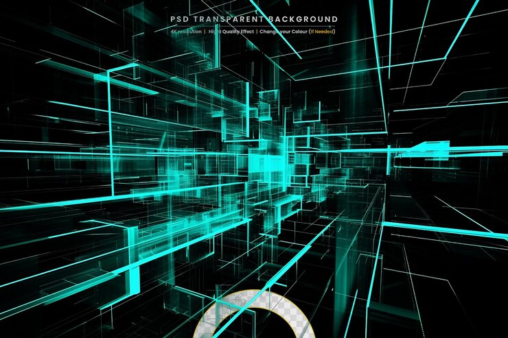 PSD conexión global a la red de negocios de internet en un fondo transparente