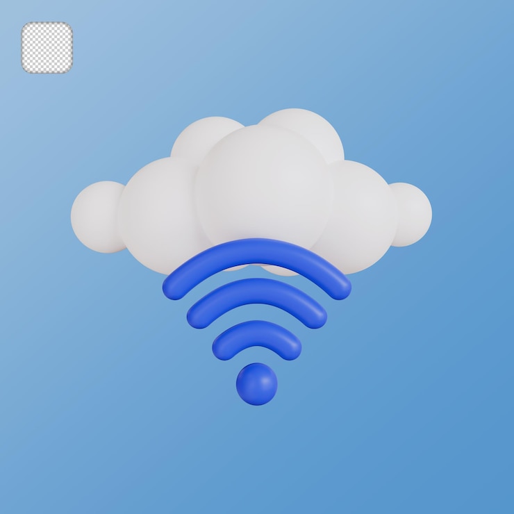 PSD conexión inalámbrica y red compartida en la nube de internet área de radiodifusión con wifi