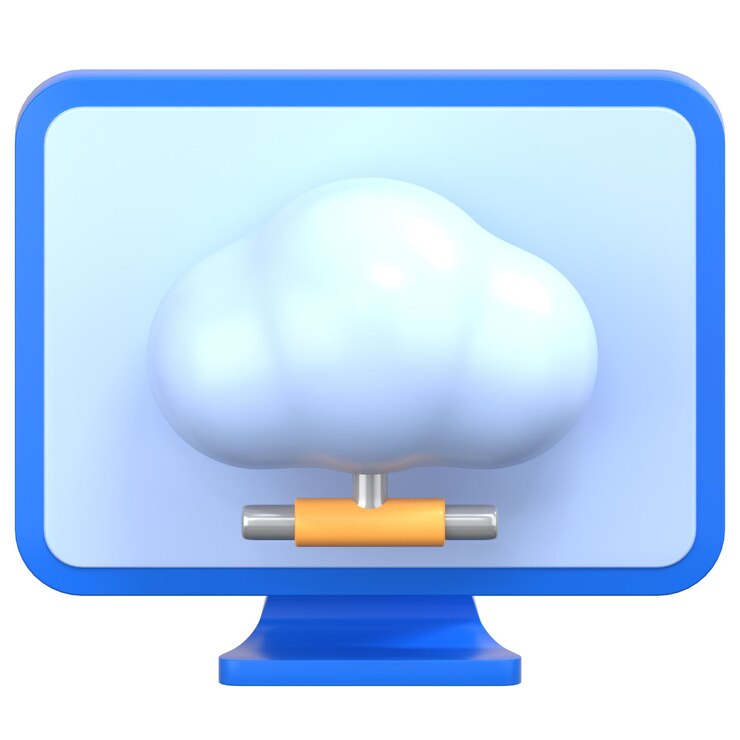 PSD conexión a la nube ilustración 3d icon pack elemento