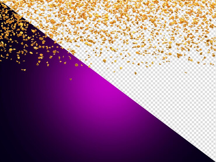 PSD confeti dorado realista y explosión de serpiente para la fiesta del festival, la cinta, la explosión, los elementos del carnaval o la celebración del cumpleaños.
