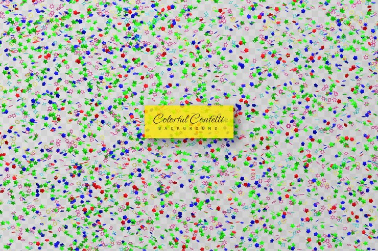 PSD confetti dorati realistici e esplosione serpentina per il nastro della festa del festival