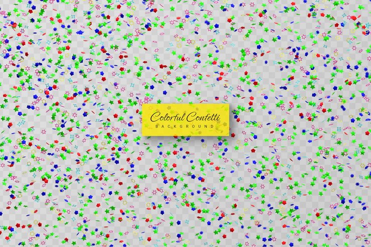 PSD confetti dorati realistici e esplosione serpentina per il nastro della festa del festival