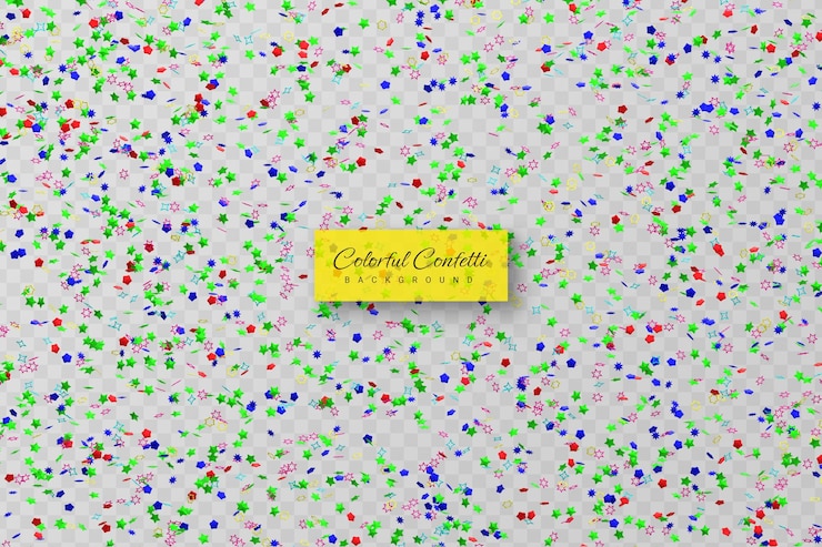 PSD confetti dorati realistici e esplosione serpentina per il nastro della festa del festival