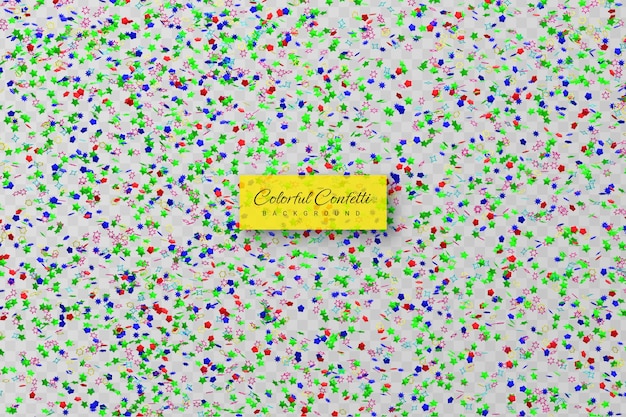 Confetti doré réaliste et explosion serpentine pour le ruban de la fête du festival