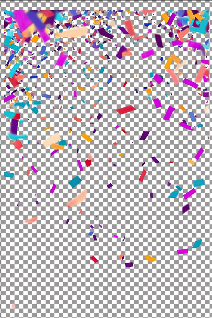 Confetti Piccoli pezzi di carta usati per le decorazioni delle celebrazioni Iperrealistico Plai bianco isolato