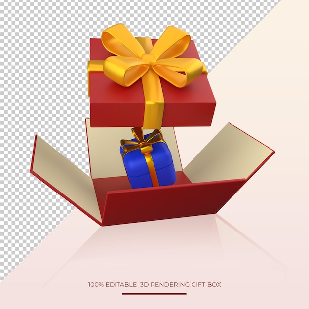 Confezione regalo 3D realistica