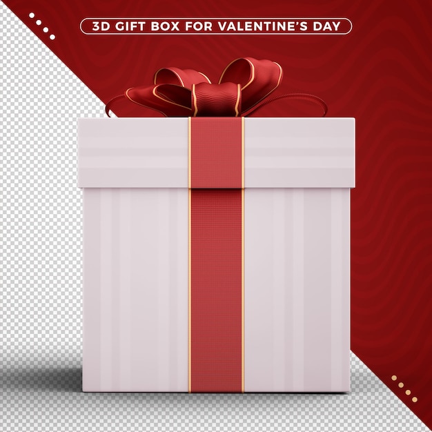 Confezione regalo con nastro decorativo per festeggiare San Valentino