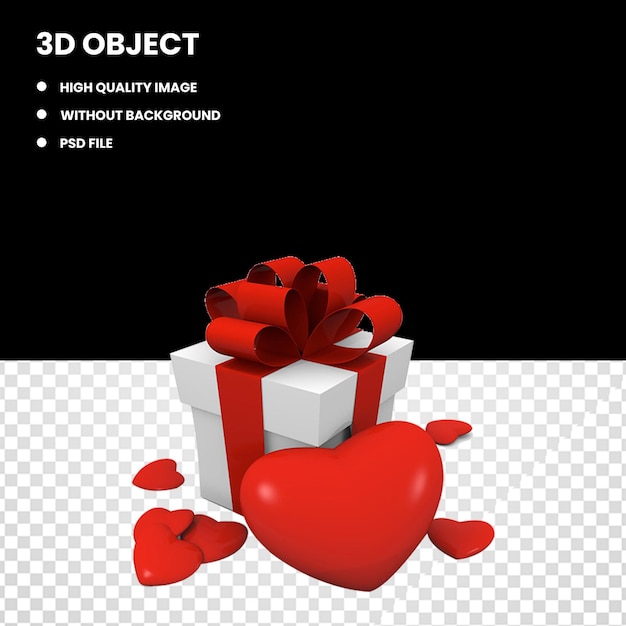 confezione regalo e cuore