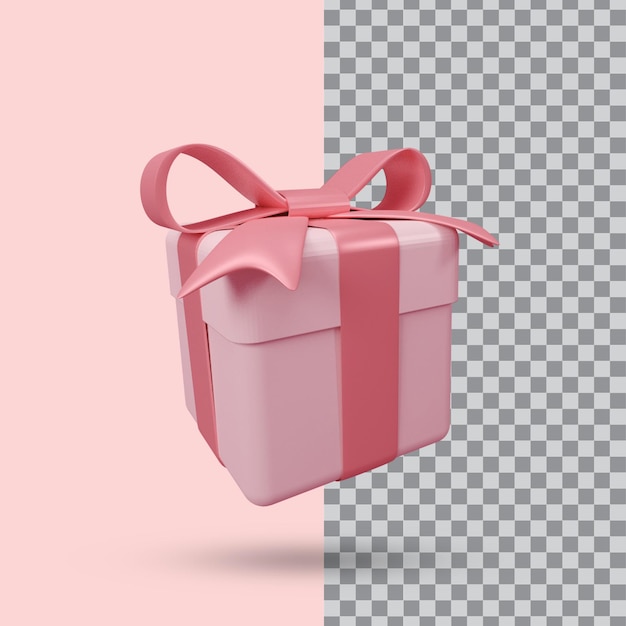 Confezione regalo realistica 3d