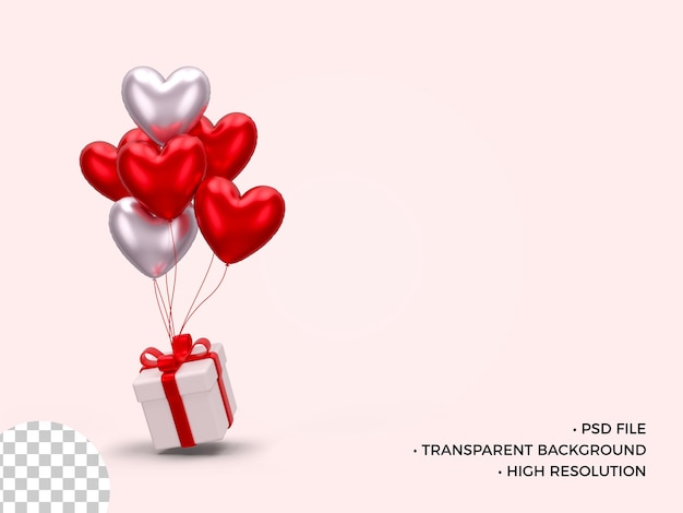 Confezione regalo realistica con rendering 3D