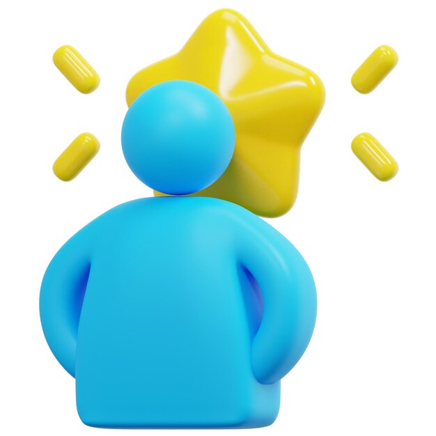 confianza 3d render icono ilustración