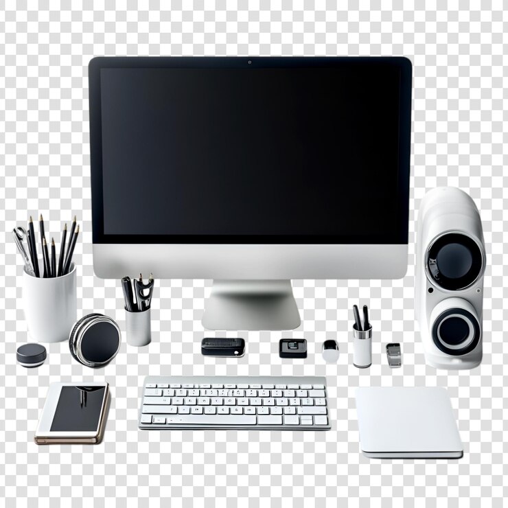 PSD configuração minimalista do espaço de trabalho, design elegante