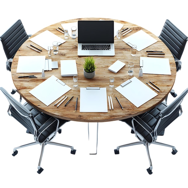Configuração moderna da sala de reuniões