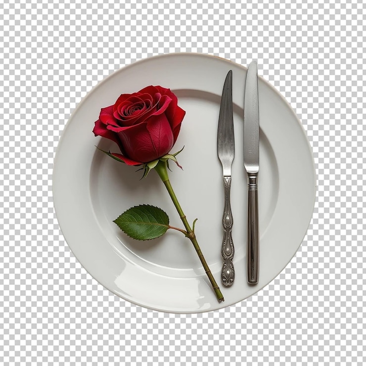 PSD configuración de una cena romántica