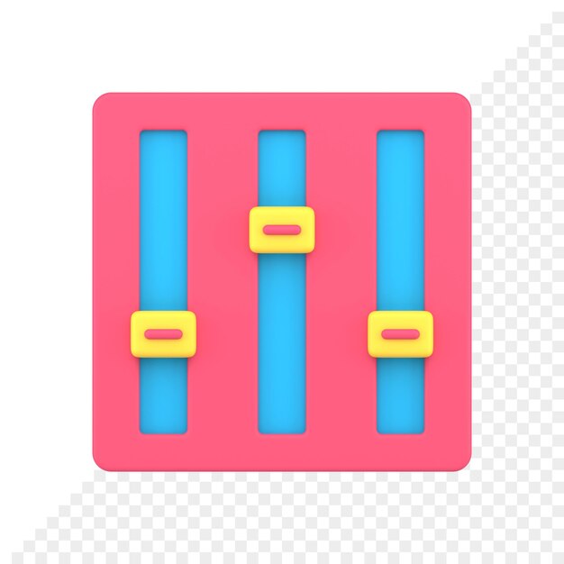 Configuración de icono 3d