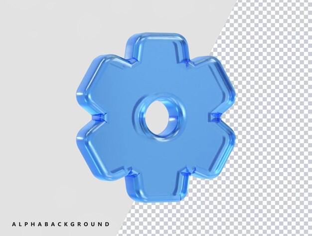 Configuración del ícono del elemento de representación de la ilustración 3D