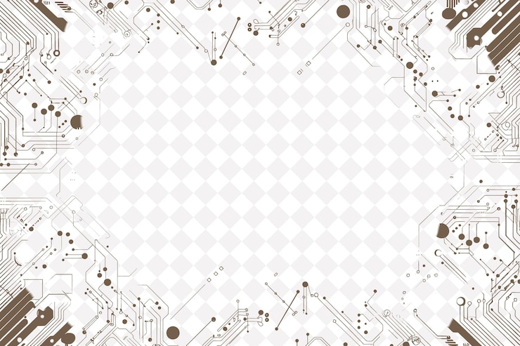 PSD confine nanotecnologico circondato da filo a corda conduttiva png creative background design
