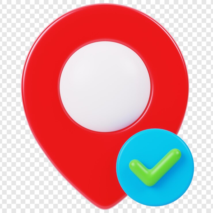 PSD confirmed location pin icon