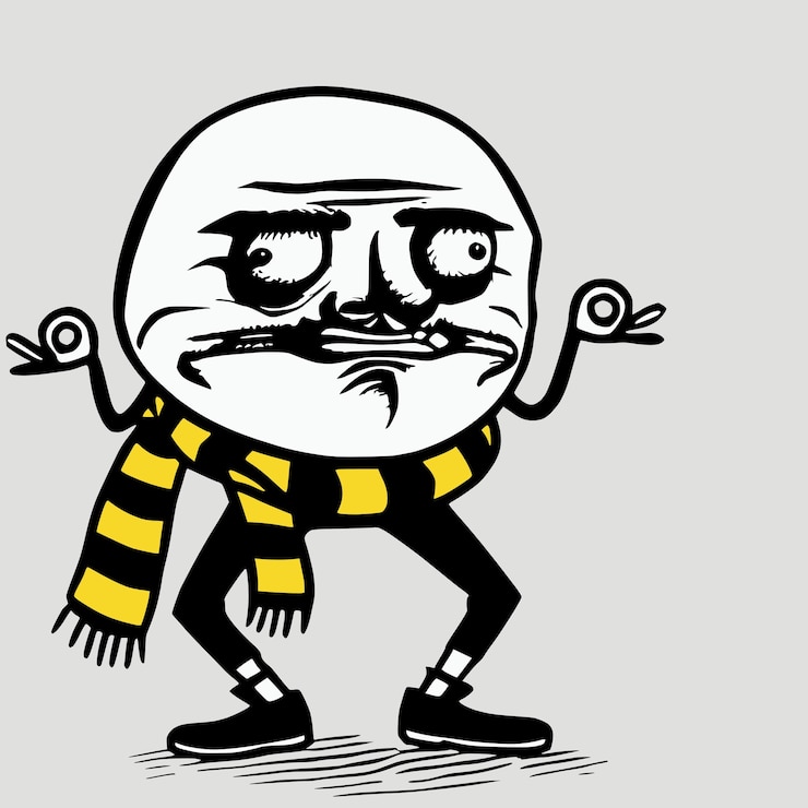 PSD confused trollface meme