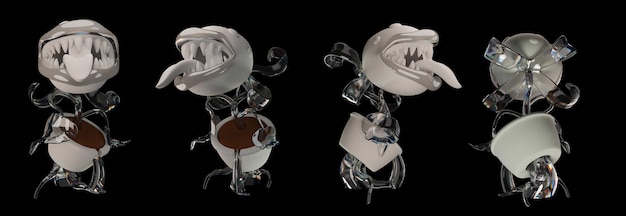 Conjunto 3D de objeto de representación